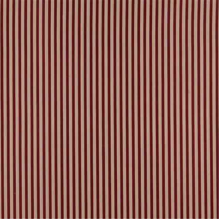 Designer Fabrics 54 in. Wide - Burgundy And Beige Thin Striped Jacquard Woven Upholstery Fabric D377
